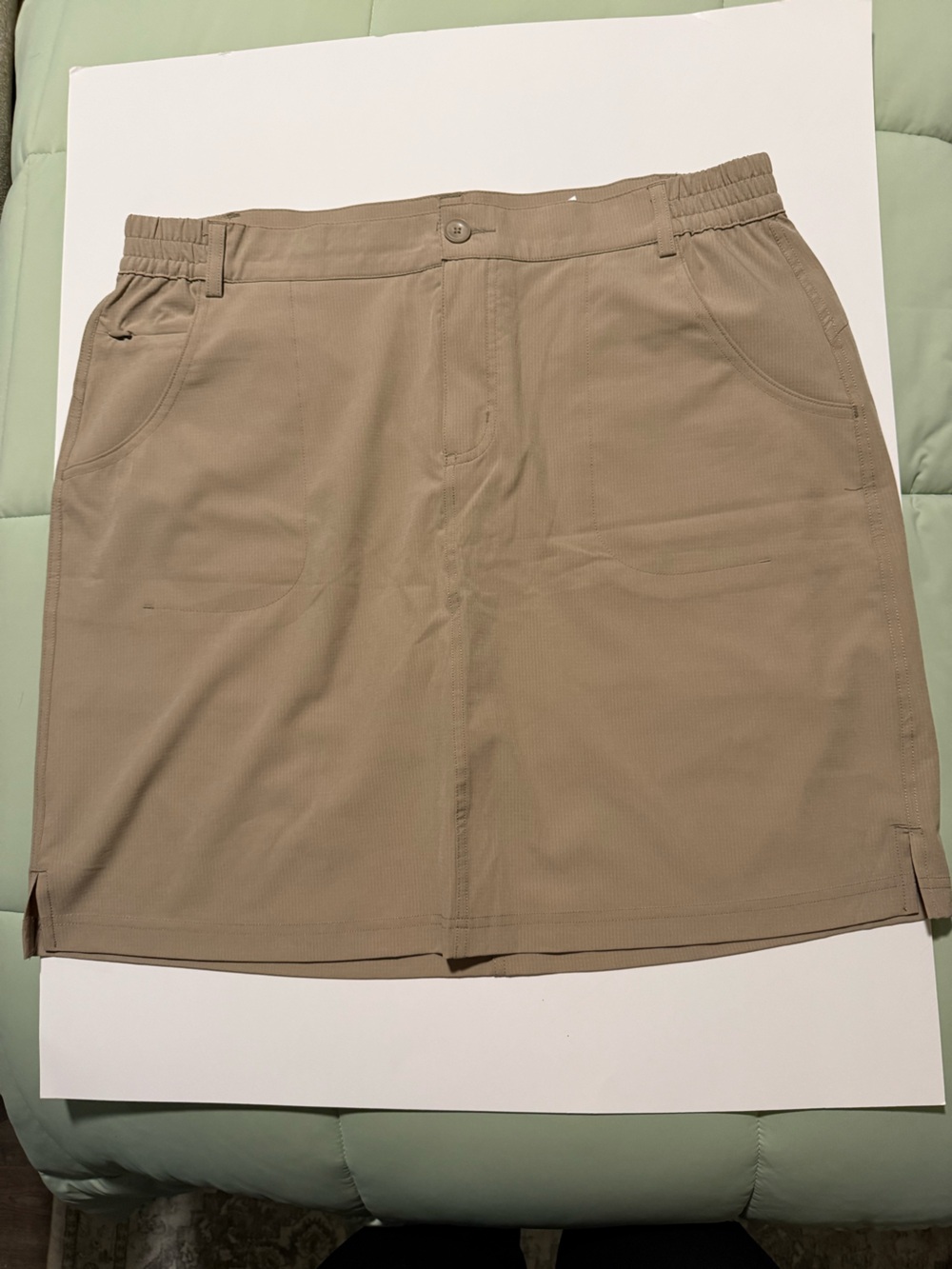 Tilley Khaki/Tan Skort with Button Detail - Picture 2 of 5